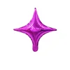 10 inch four-pointed star, rose red 1.8g.