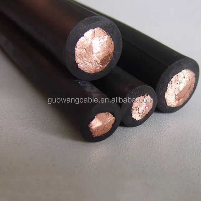 300amp 400amp Black Welding Cable Low Voltage Cable  for Welding Machine Rubber Coated Electrical Wire