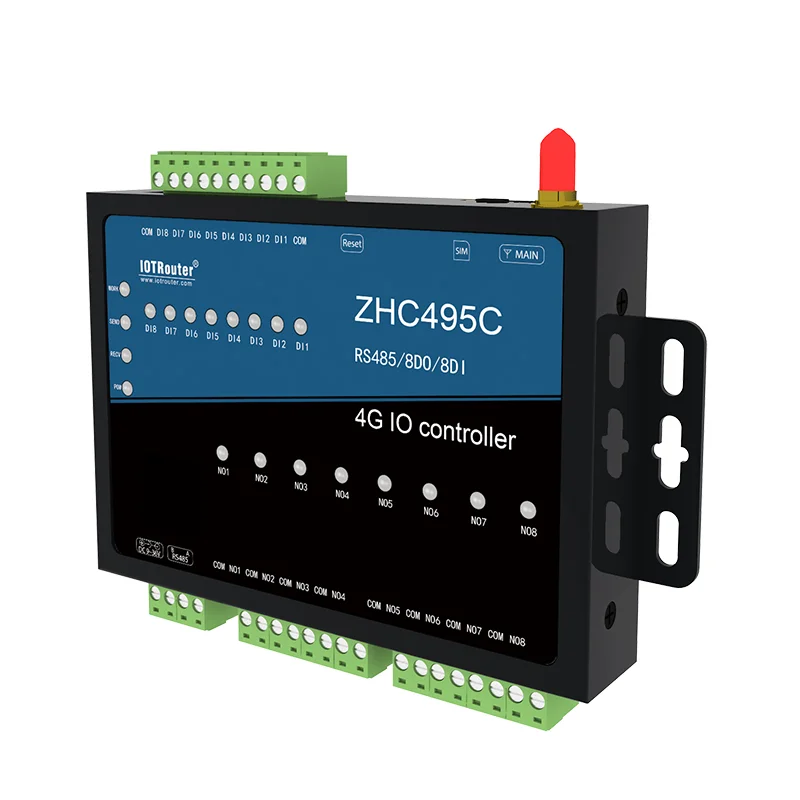 Rs485 8DI to 4G Modem Remote Control RTU  Modbus Gateway Wiht 8DO Support MQTT HTTP Protocol 4G to Cloud RTU
