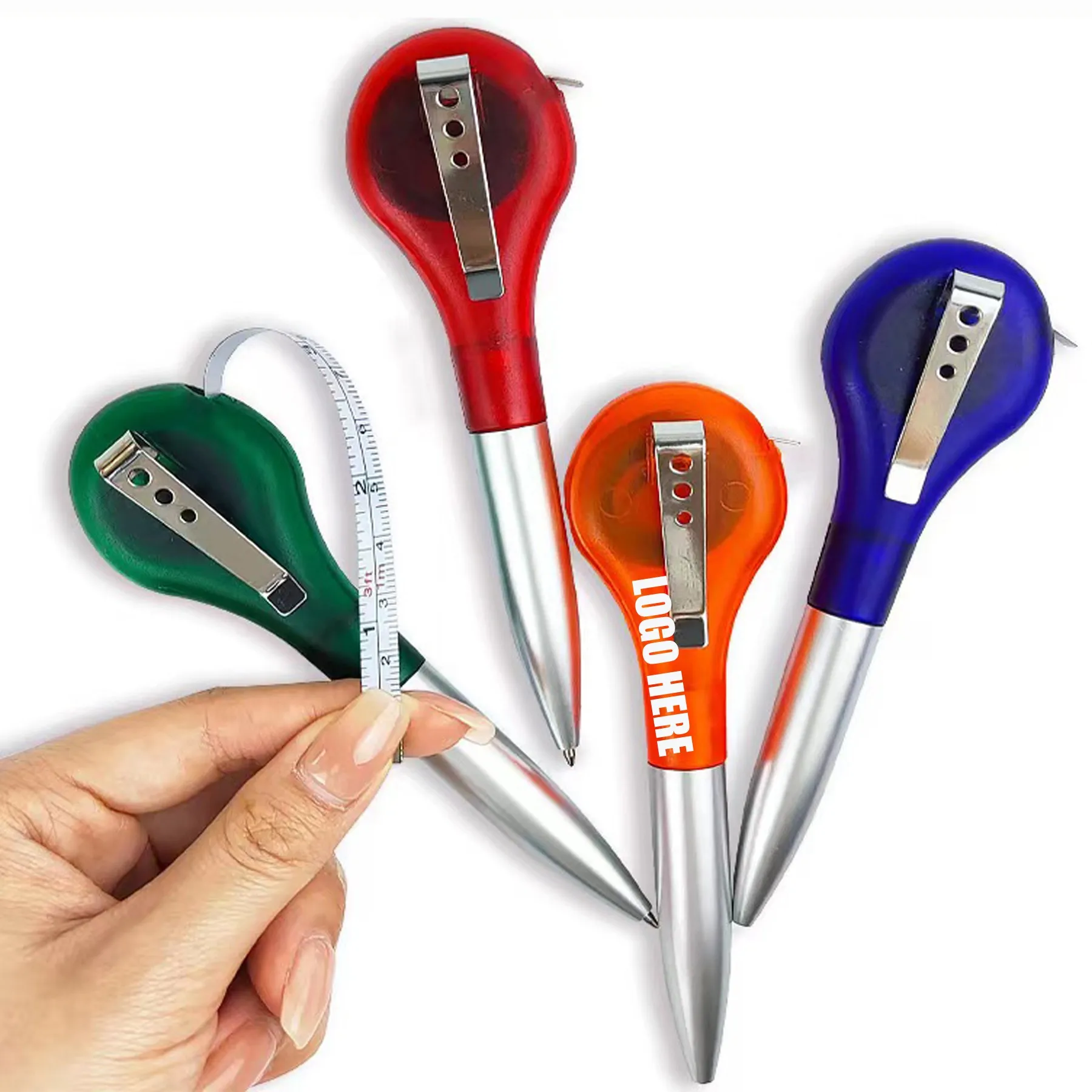 High quality promo products multi-functional measuring tape ball ballpoint pen with measuring tape ruler