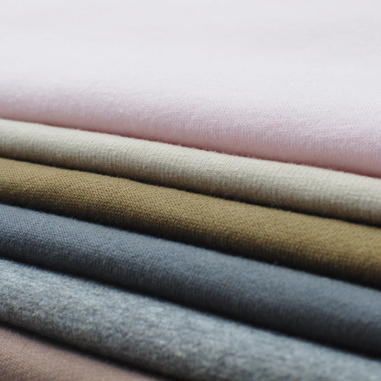 Оптовая продажа, Высококачественная толстовка с капюшоном, теплый вязаный свитер, флисовая французская махровая ткань, 100 полиэстер, легкая матовая ткань для одежды