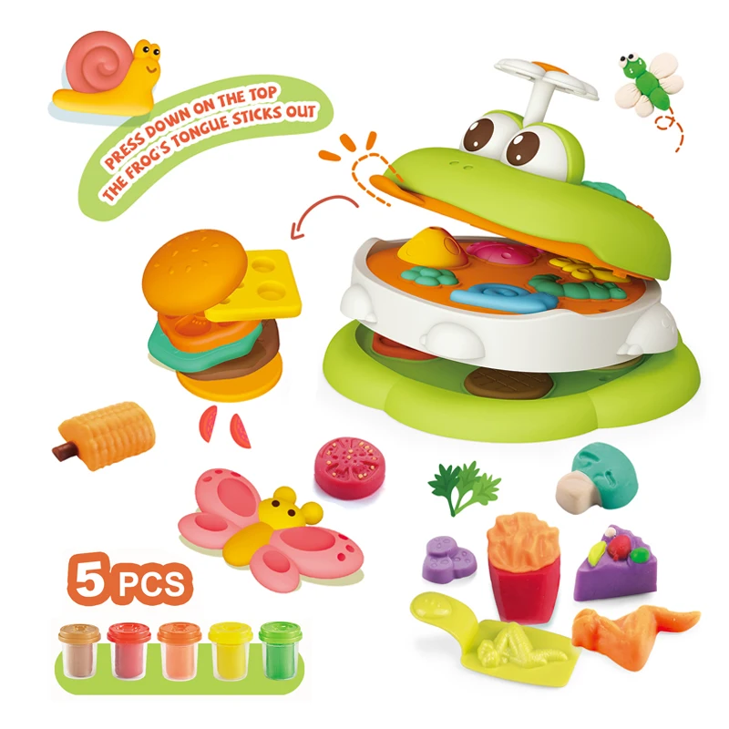Set De Plastilina De 65 Piezas Con Máquina De Fideos Y Moldes | Incluye Delantal Y 12 Colores | Regalo Educativo Para Niños 3+ Años