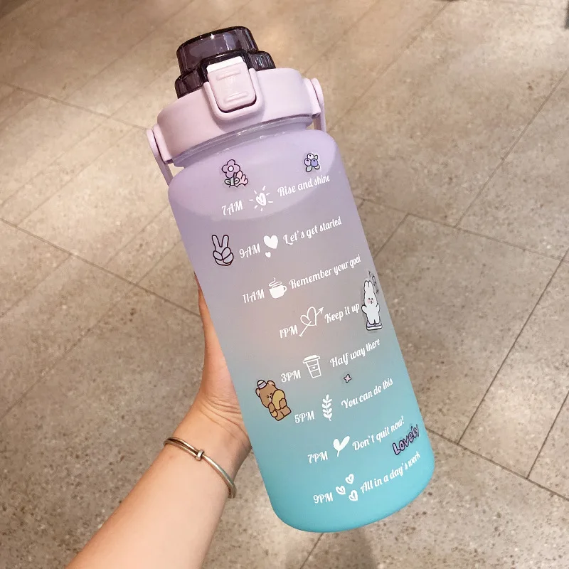 Custom 2l Reusable Cute Tomatodos Kawaii Botella De Agua Gym Sport ...