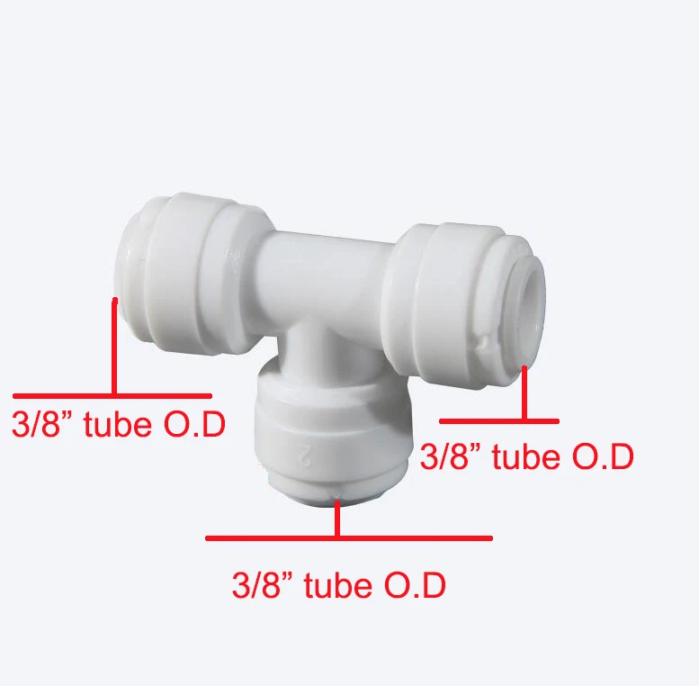 connecteur tuyau filtre eau type droit PT 3/8" Dia filetage 
