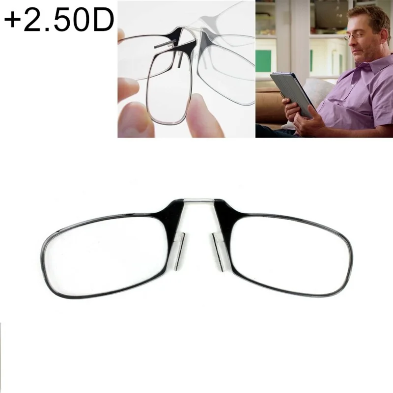 Portable Key Chain Nose Clip Reading Glasses Super Light Fashion Hot Nose  Clip Optical Eyeglasses