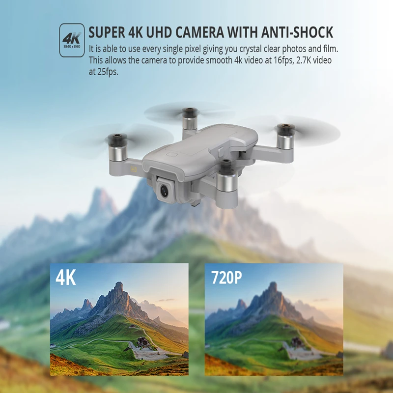 Профессиональный высококачественный маленький мини-вертолет Holy Stone HS510, белый, складной Дрон с камерой 4K FPV и GPS