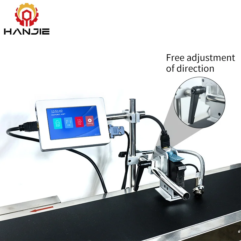 Automatic Industrial Date Code Printer Online Inkjet Coding Machine Date Printer