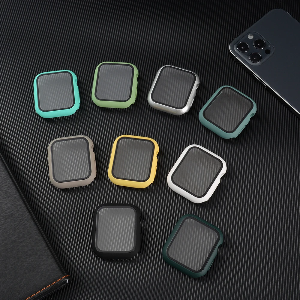 Ryb Watch Accessories Tempered Film Hard Case For Apple Watch Series 7