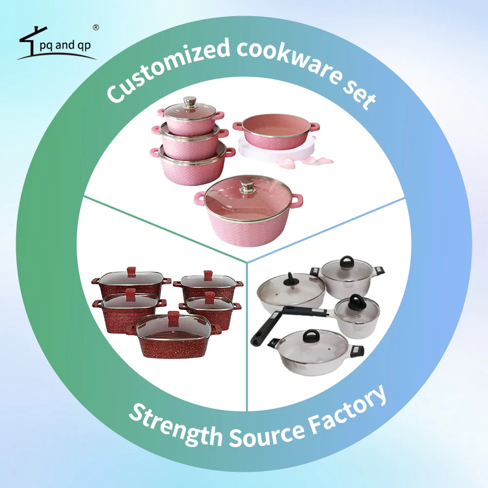 Aluminum Cookware Sets Frying Pan Mold Custom Cast Pot Set Mould Manufacture for Cooking Pot