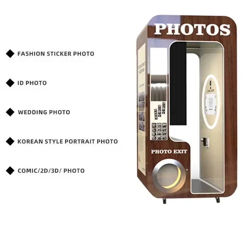 Photo Booth Printer PhotoBooth Customize Software Logo Shell Remote High Technology Supplier Vending Machine