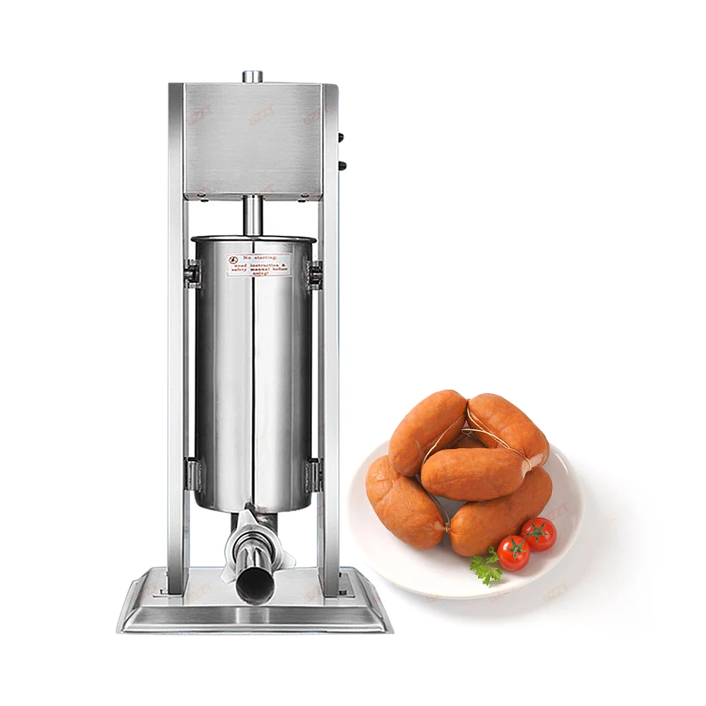 Video su Qual è Industria Compressa Aria Produttore Salsicce Tedesco Riempore Verticale Commerciale Macchina per Salsicce