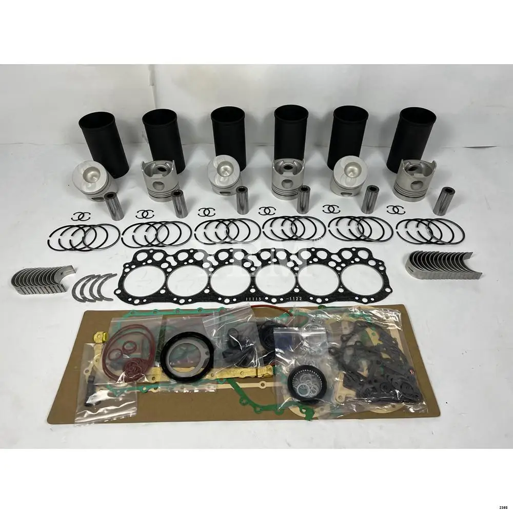 EH700 Engine Overhaul Kit With Piston Ring Liner Engine Bearing Head Gasket Set for Hino