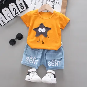 New Style High Quality Wholesale Children Clothes Clothing Sets Organic Cotton T-shirts And Turkish Harem Pants