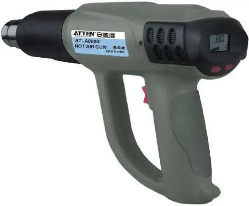 Atten AT-A822D AT-A860D Controlled Heat Hot Air Gun Variable Temp