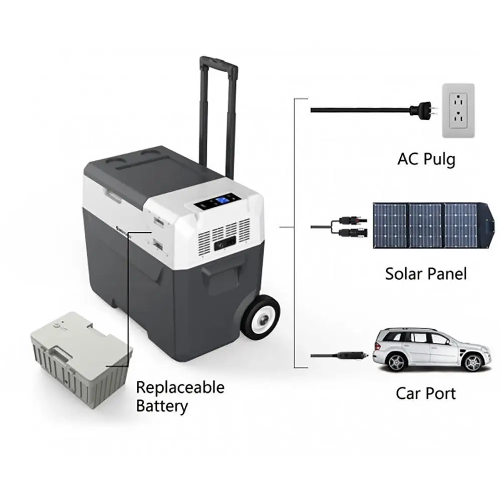 Alpicool Portable 12V DC Compressor Refrigerators and Freezers 30L Electric Cooler 24/240V Camping Car Fridge