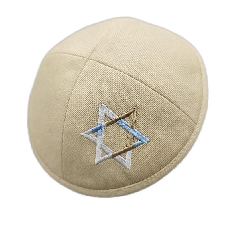 Еврейская шляпа Yarmulka Kippot оптовая продажа с логотипом Кипа свадебная льняная саржевая хлопковая Kipot Judaica