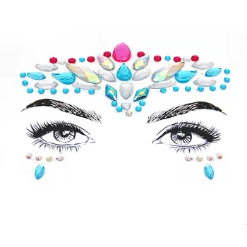 Face Gem Festival Jewels Stick On Crystal decorative Face Rocks Body Stickers for body art