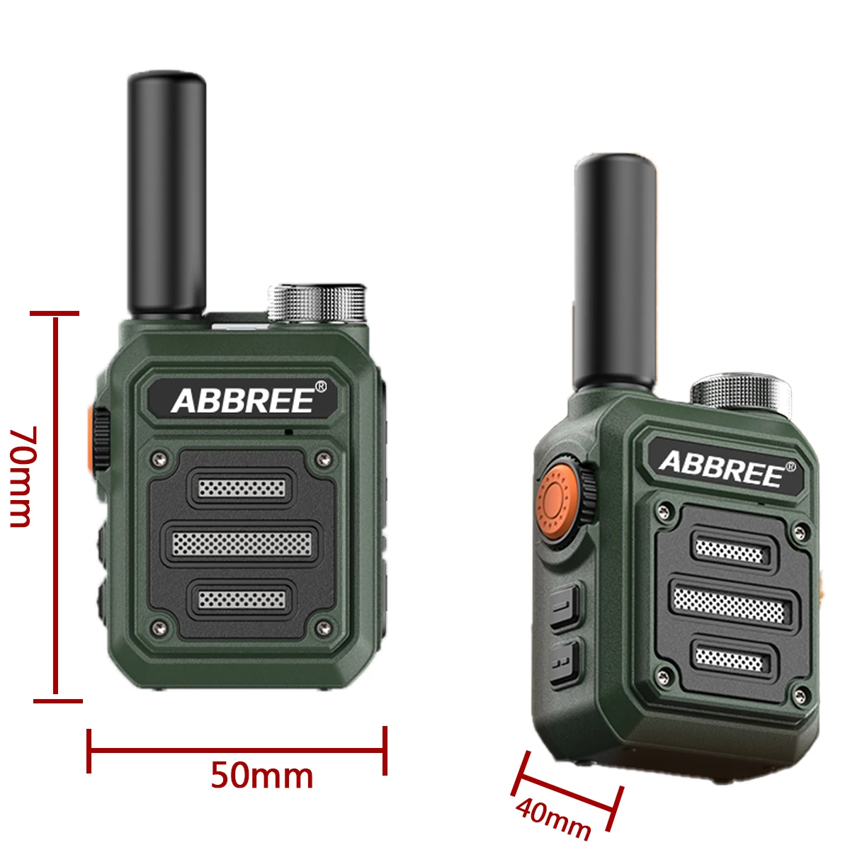 Abbree เครื่องส่งรับวิทยุขนาดเล็กแบบพกพา,วิทยุสื่อสารสื่อสารไร้สายคัด ...