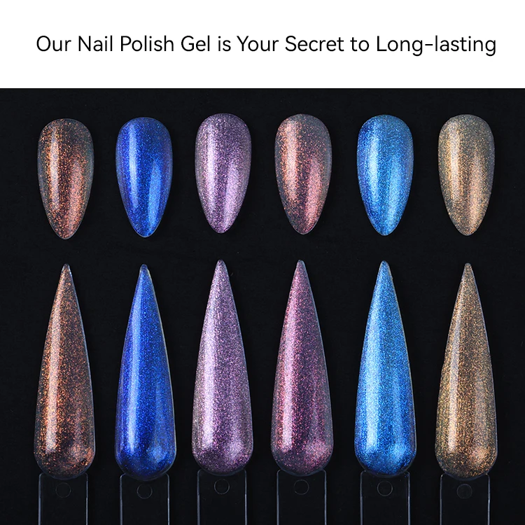 Fashion Gel Nail Polish Set 6 PCS 10ml Shimmer Glitter Soak Off Gel Varnish UV Gel Nail Polish Kit supplier