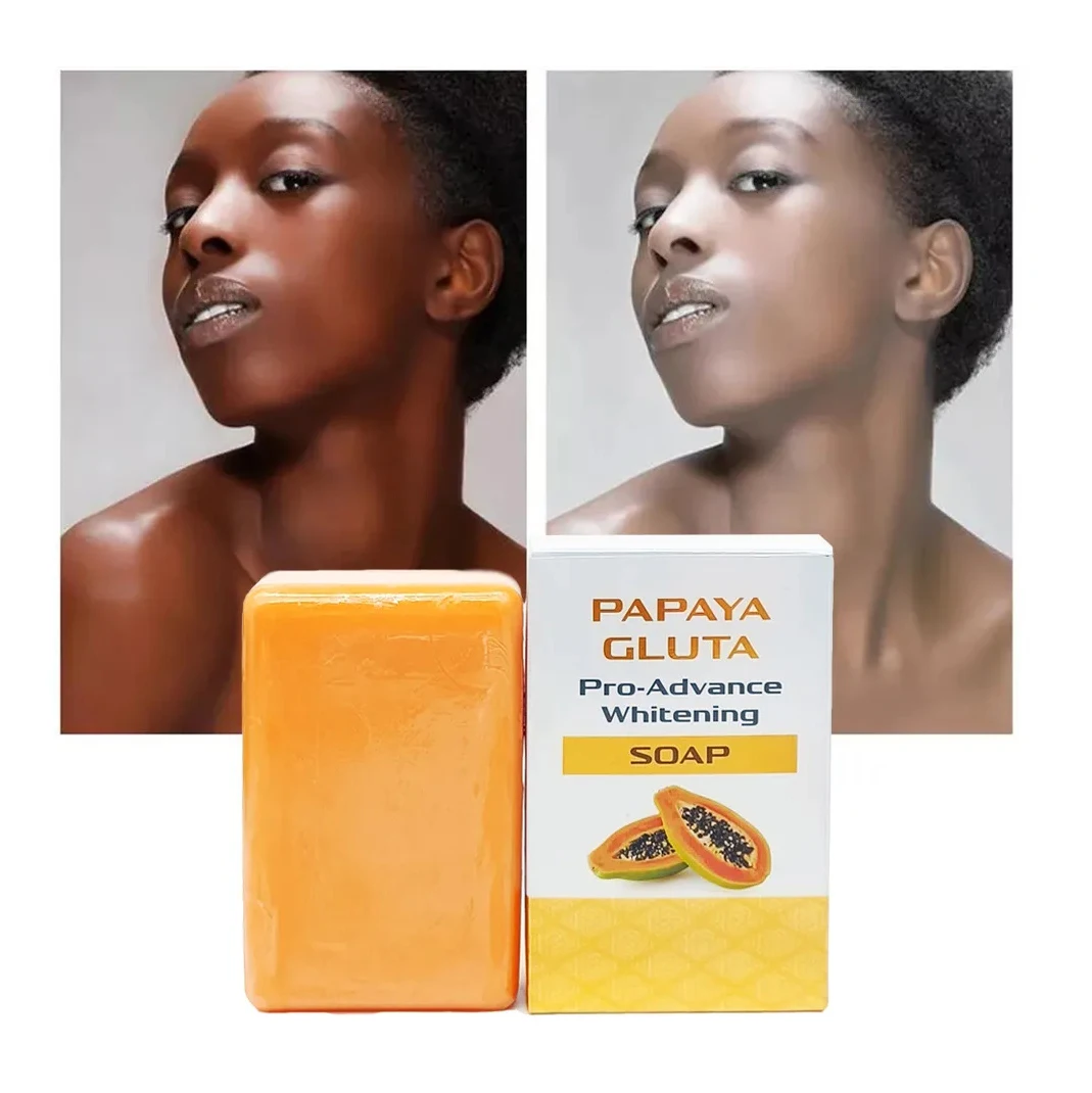 Papaya Skincare Beauty Glutathione Handmade Natural Bleaching Face and Body  Whitening Soap Bathing Soaps Skin Care Products