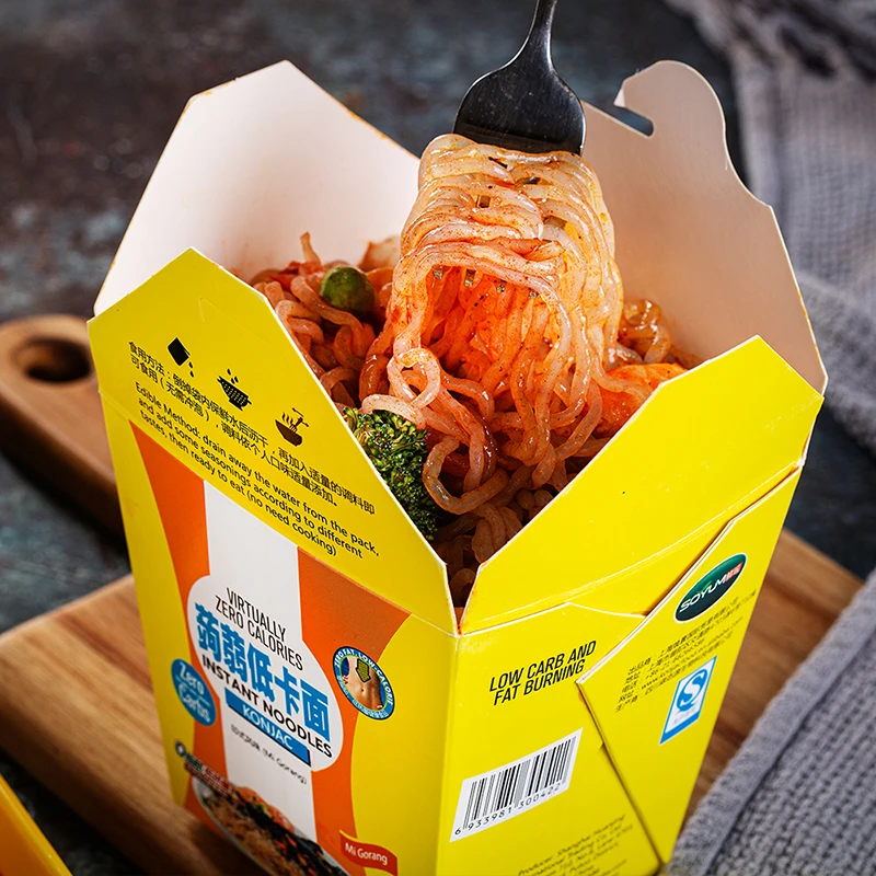 Горячая тонкая лапша паста Халяль рамен