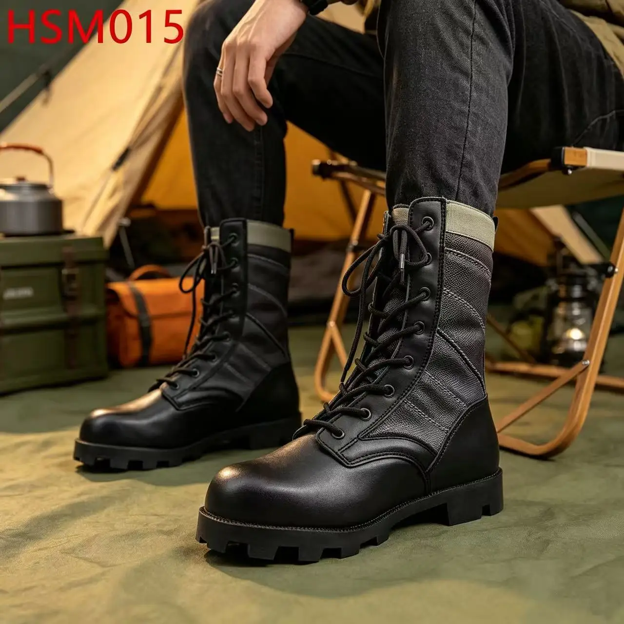 ZYF, Sepatu Bot Tempur Altama untuk Medan Curam dengan Pelindung L, Sepatu Bot Kompetisi Olahraga dan Balapan, Sol Tak Terkalahkan, Sepatu Bot Baris HSM015