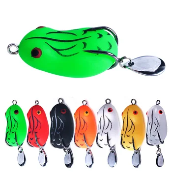 Customized Thunderfrog Lure Vib Bait Set Copper Artificial Soft Bait Simulation Frog Blood Slot Hook Modification Special – Soft Lure – view 5
