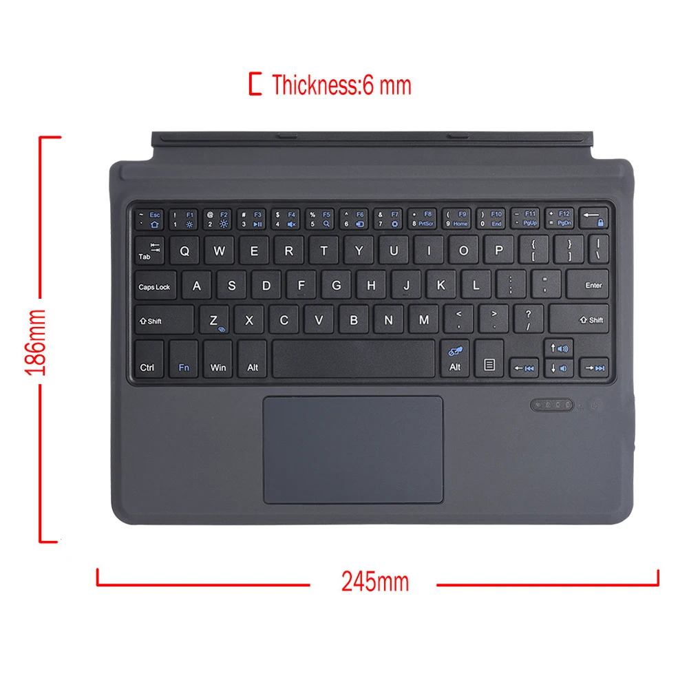 Magnetic Absorption Wireless Keyboard for Microsoft Surface Go 2