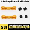 11 Golden yellow with white dots