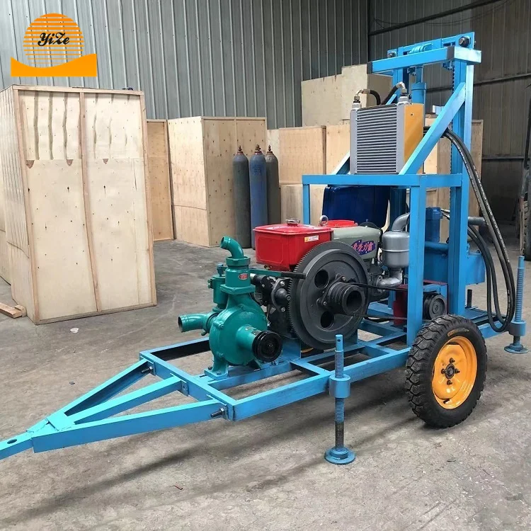 Раза установленная тележкой роторная буровая установка для бурения скважин на воду машина по доступной цене