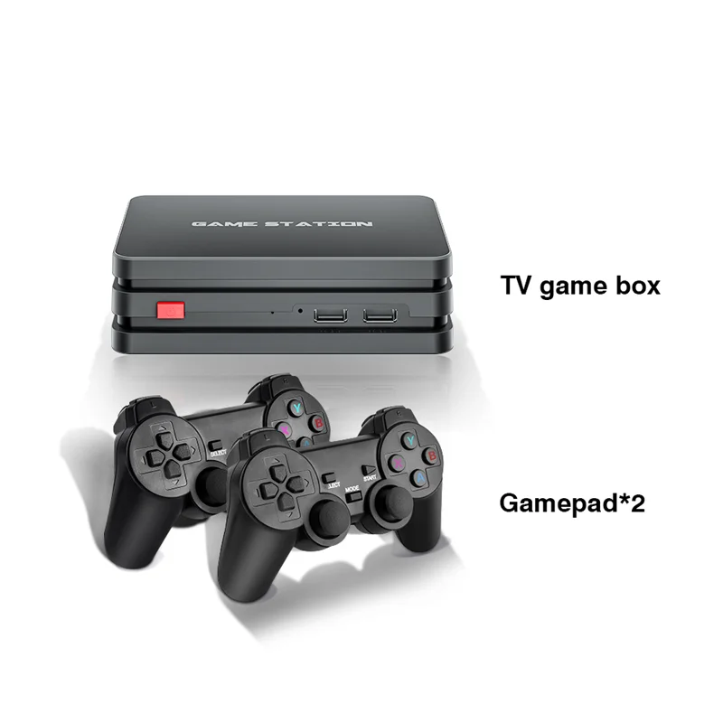 M8 Plus 64 Гб Игровая приставка для ТВ 10000 игр поддержка эмулятора MAME FC GB GBA GBC MD SFC PS1 ATAR PSP 2 4 беспроводной контроллер