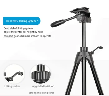 QZSD-Q1730 Professional Camera Tripod 68 Inch for Sale Photography Tripod With Quick Release for Digital Video Camera Phone detail image