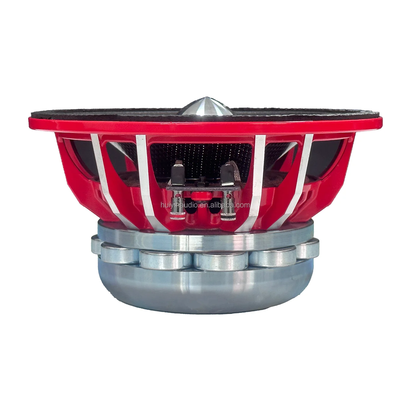 product hyw 650 046 updated version mid range neo magnet cone car stereo speakers shiny carbon-2