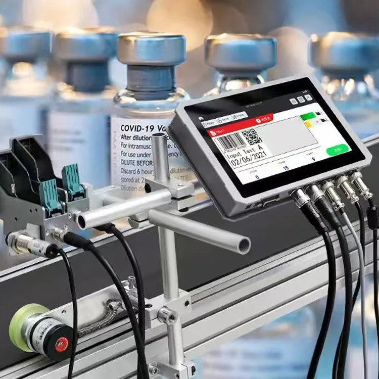 Automatic Industrial Date Qr Code Tij Inkjet Printer Online Thermal ...