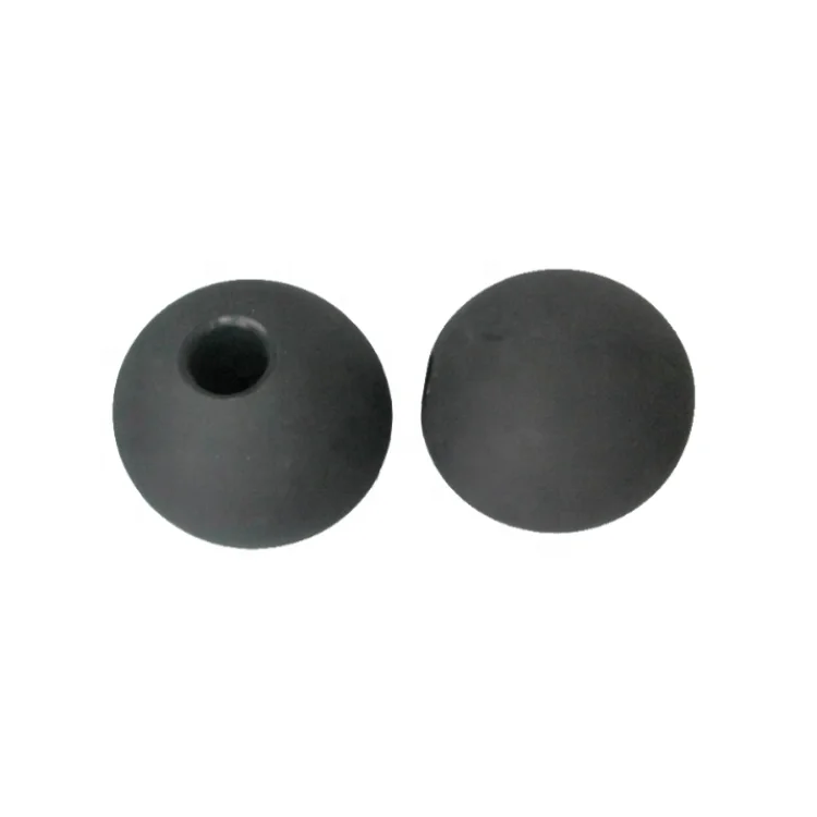 Certified Custom High Density Round Solid Silicone Rubber Ball With Hole