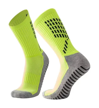 Jacquard football socks wholesale anti slip soccer socks athletic designer crew socks custom logo unisex