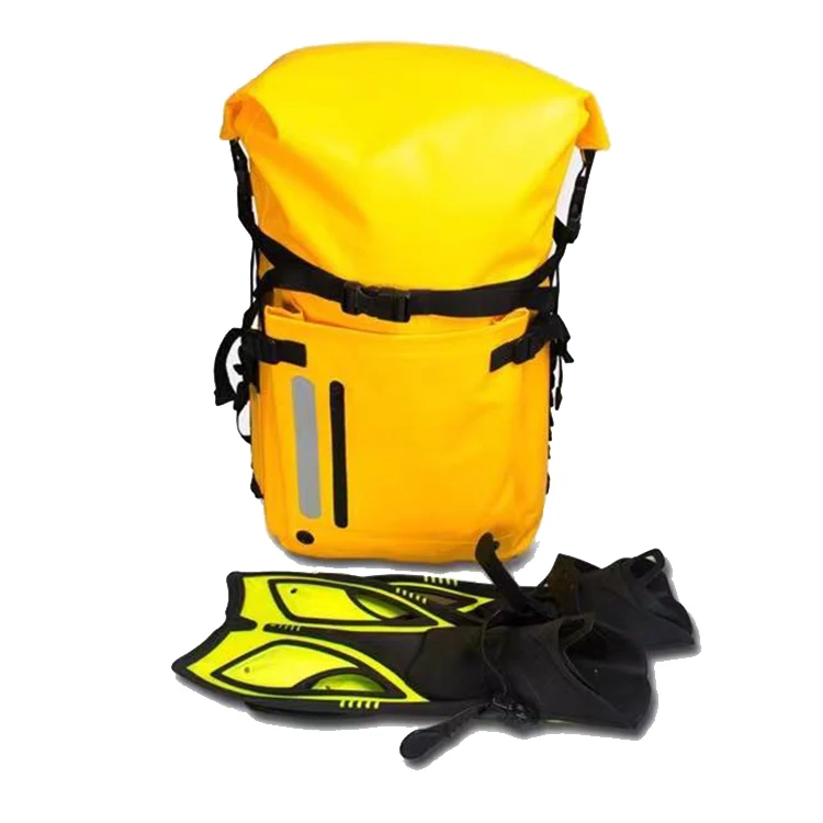 SINOTOP 2025 Factory Custom Logo 30L PVC Waterproof Backpack Outdoor Travel Beach Fin Swimming Diving Camping