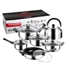Black Handle-non-stick pan-12pieces set