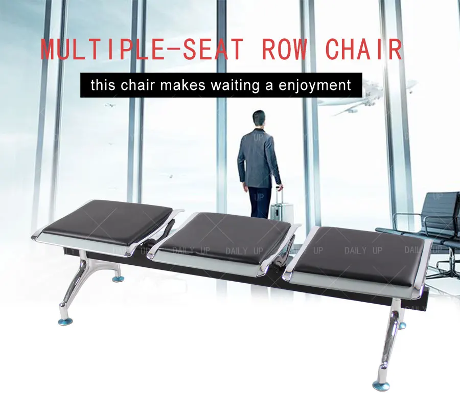 Public Backless Waiting Chair With Cushion hospital waiting room chairs