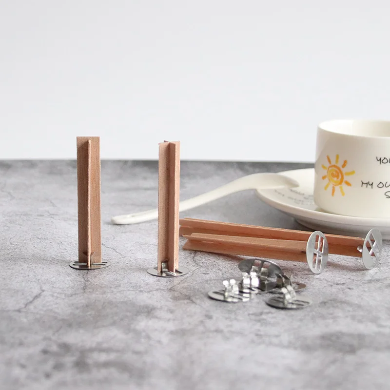 Wholesale Custom Wooden Candle Wick Scented Soy Candles Wood Wicks