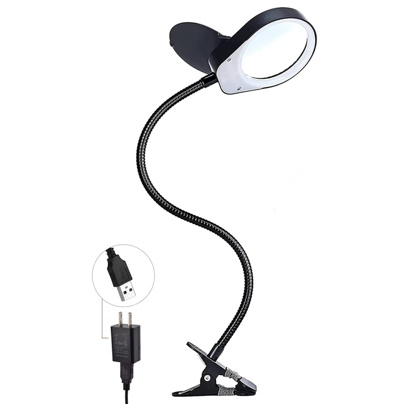 artist lamp with magnifying glass