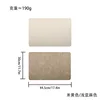 Sets de table rectangulaires en lin beige et clair