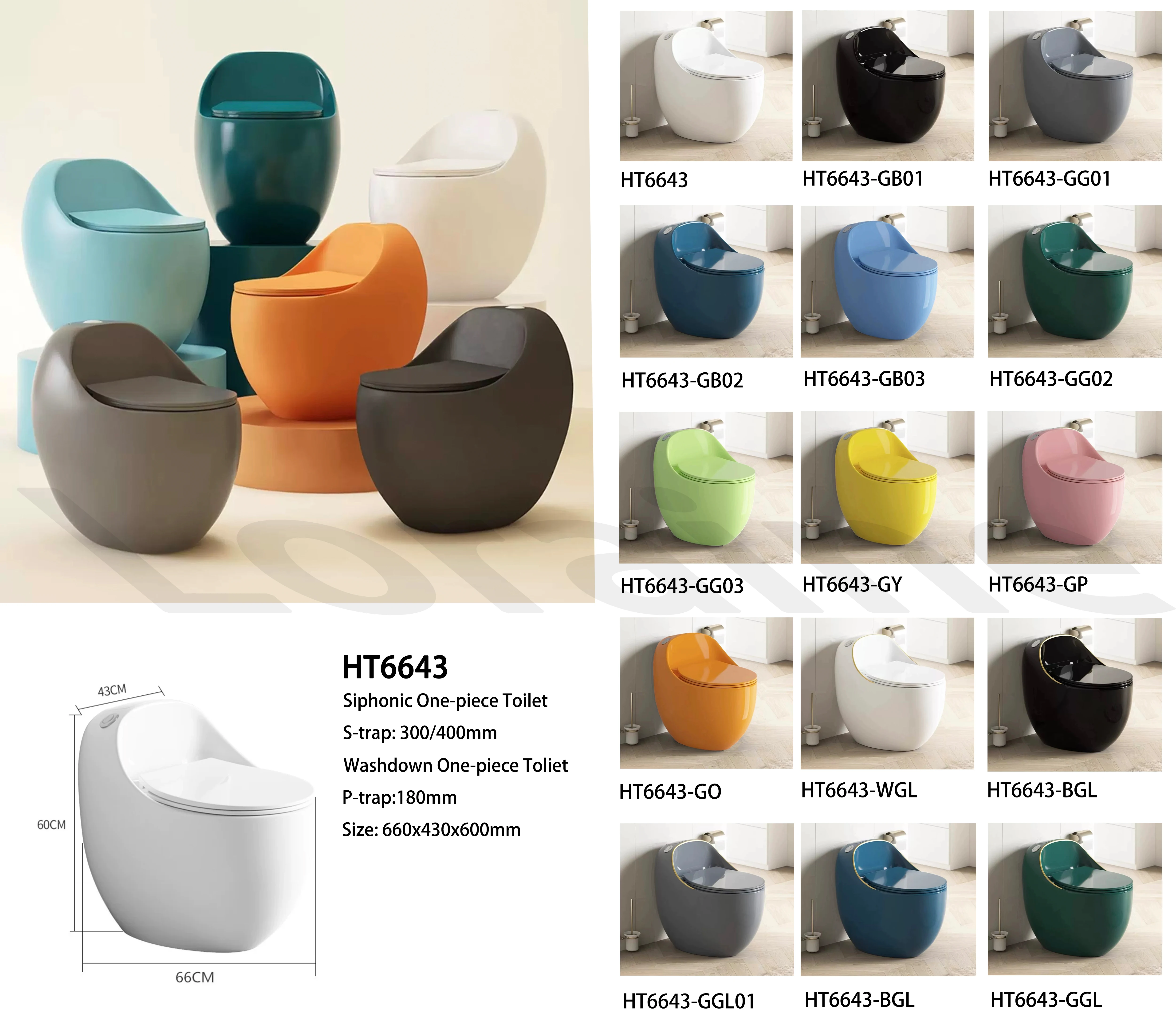 Chaozhou Factory Matte Black Grey Ceramic Marble One Piece Siphonic Washdown Toilet Bowl Egg Shape Toilet Bathroom Commode WC