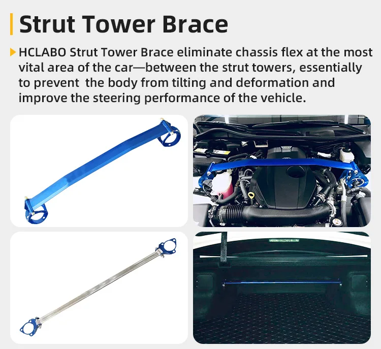 Strut Tower Brace Bar For Toyota Crown 2018 Vehicle Car Chassis Power