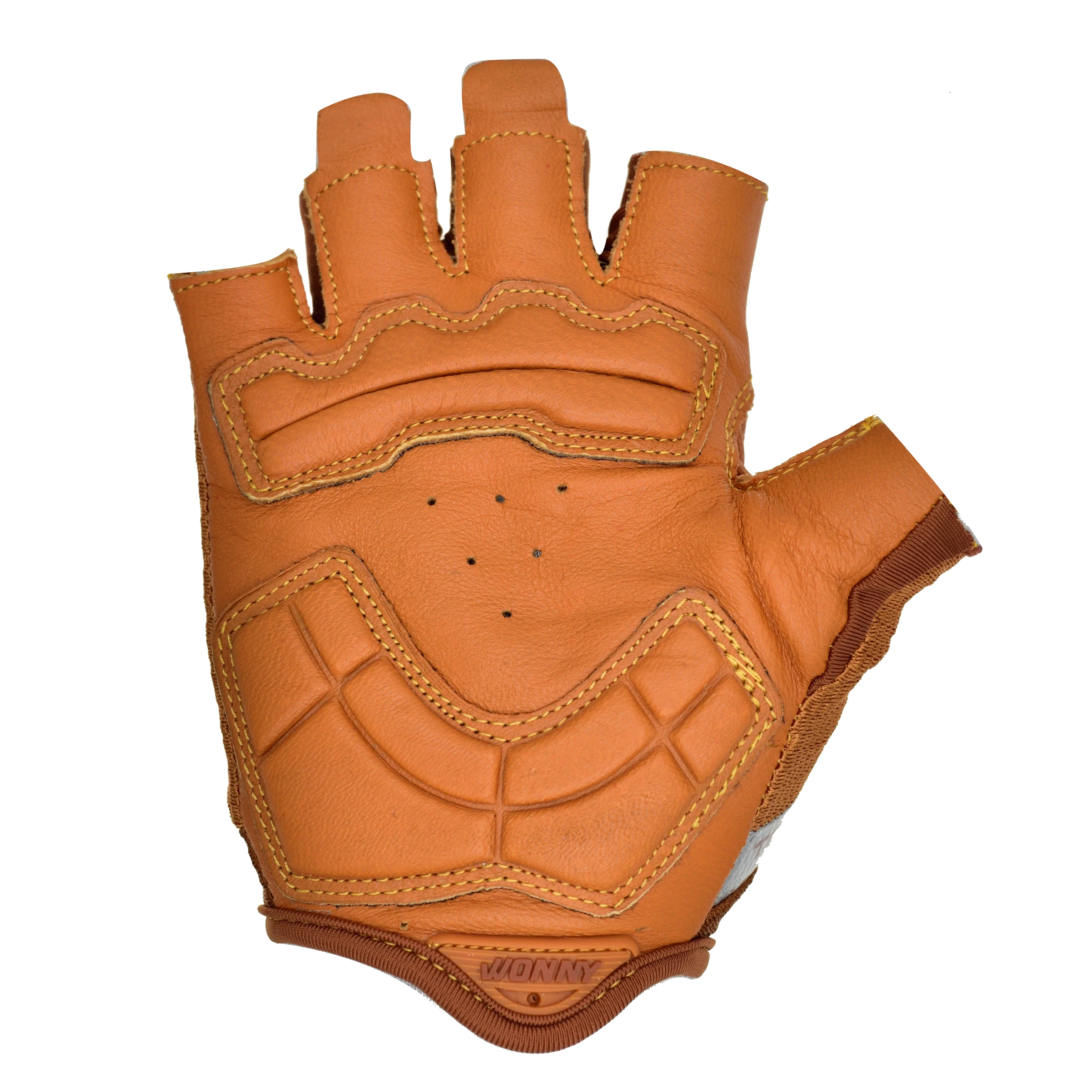 Перчатки велосипедные из натуральной кожи унисекс