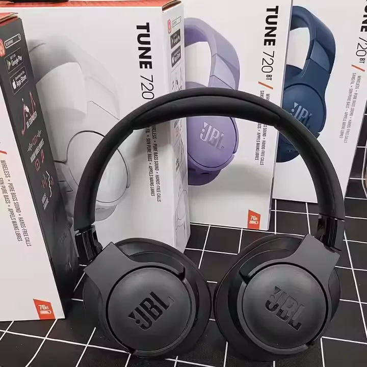 For JBL 720BT On-Ear & Over-Ear Wireless Gaming Headphones with Long-Lasting Battery