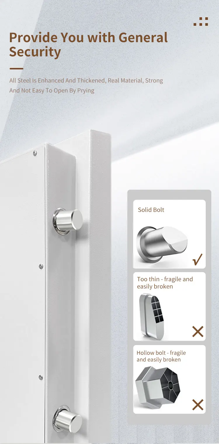 CEQSAFE High Security Electric Digital Metal Fireproof Home Office Safe Box supplier