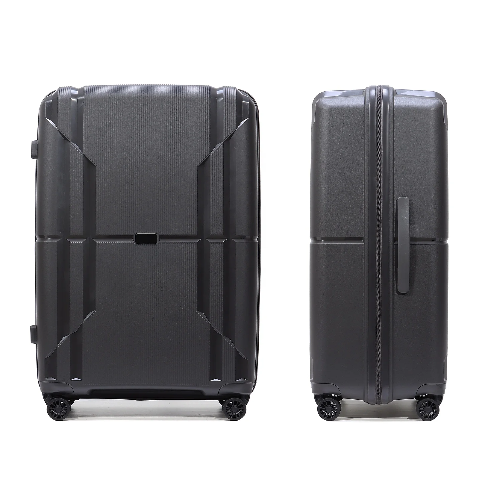 Заводские цветные прочные полипропиленовые чемоданы-тележки Vali