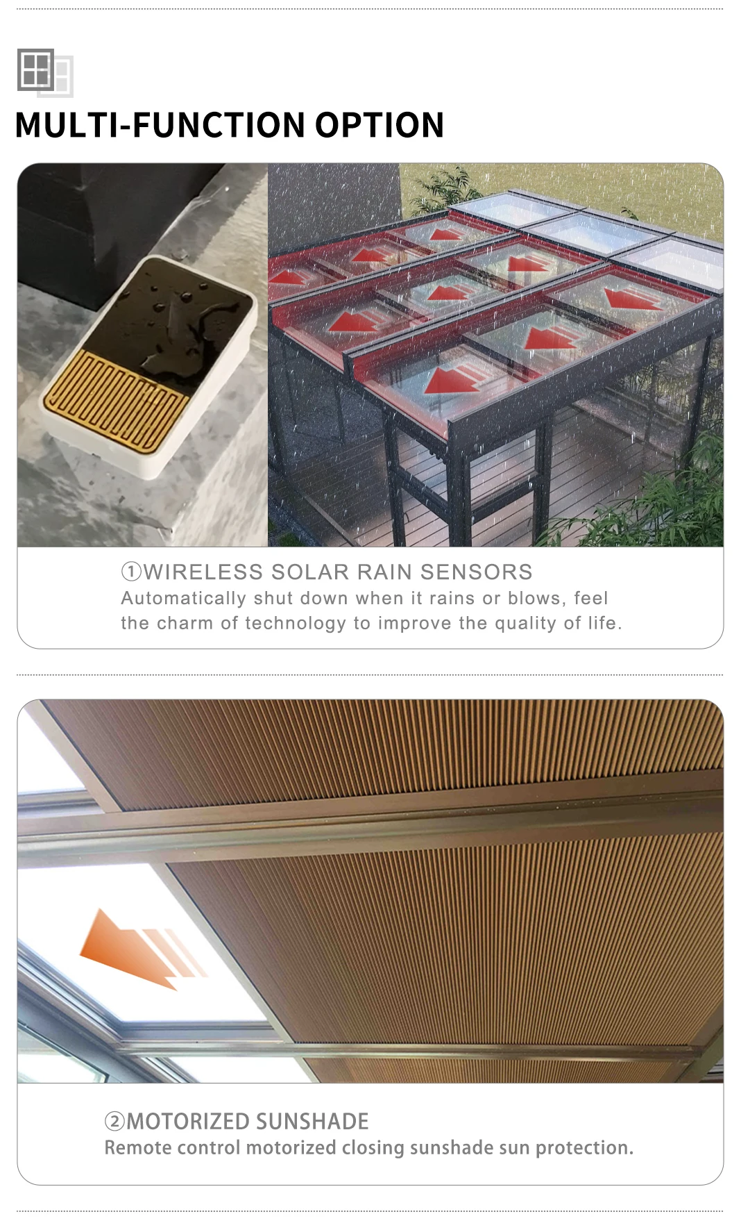 Indoor Patio Electric Automatic Transparent Bulletproof Glass Window