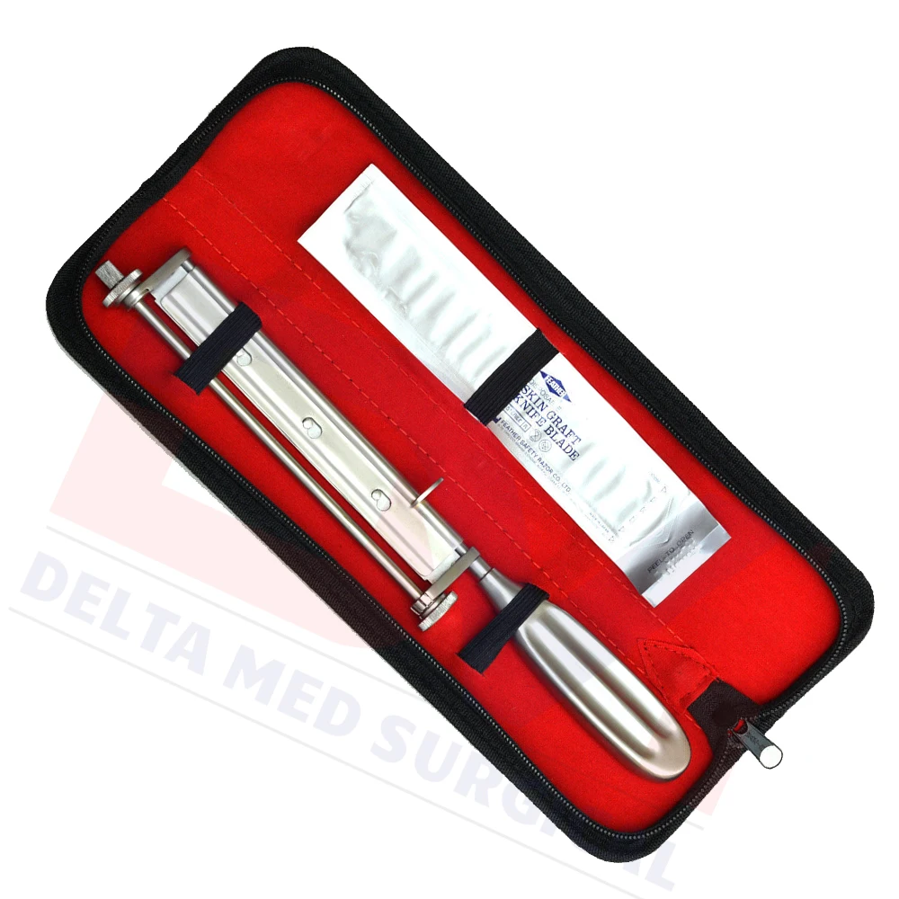 SILVERS SKIN GRAFT KNIFE HANDLE DERMATOME WITH 2PC BLADE